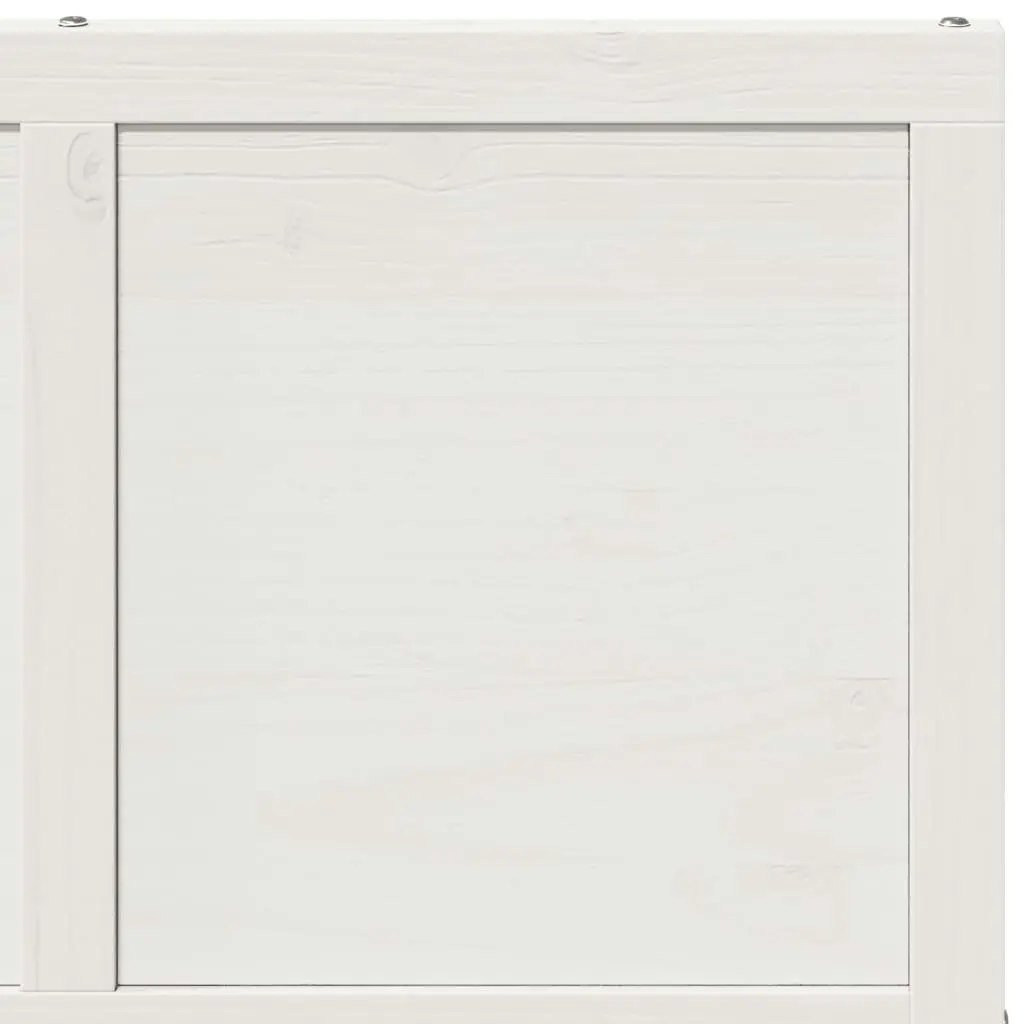 Barn Door White 80x208 cm Solid Wood Pine 850645