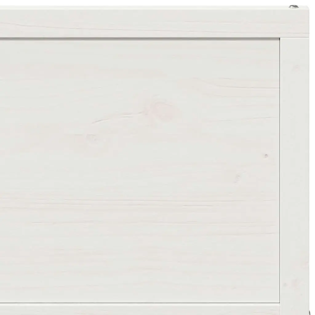 Barn Door White 90x208 cm Solid Wood Pine 850633