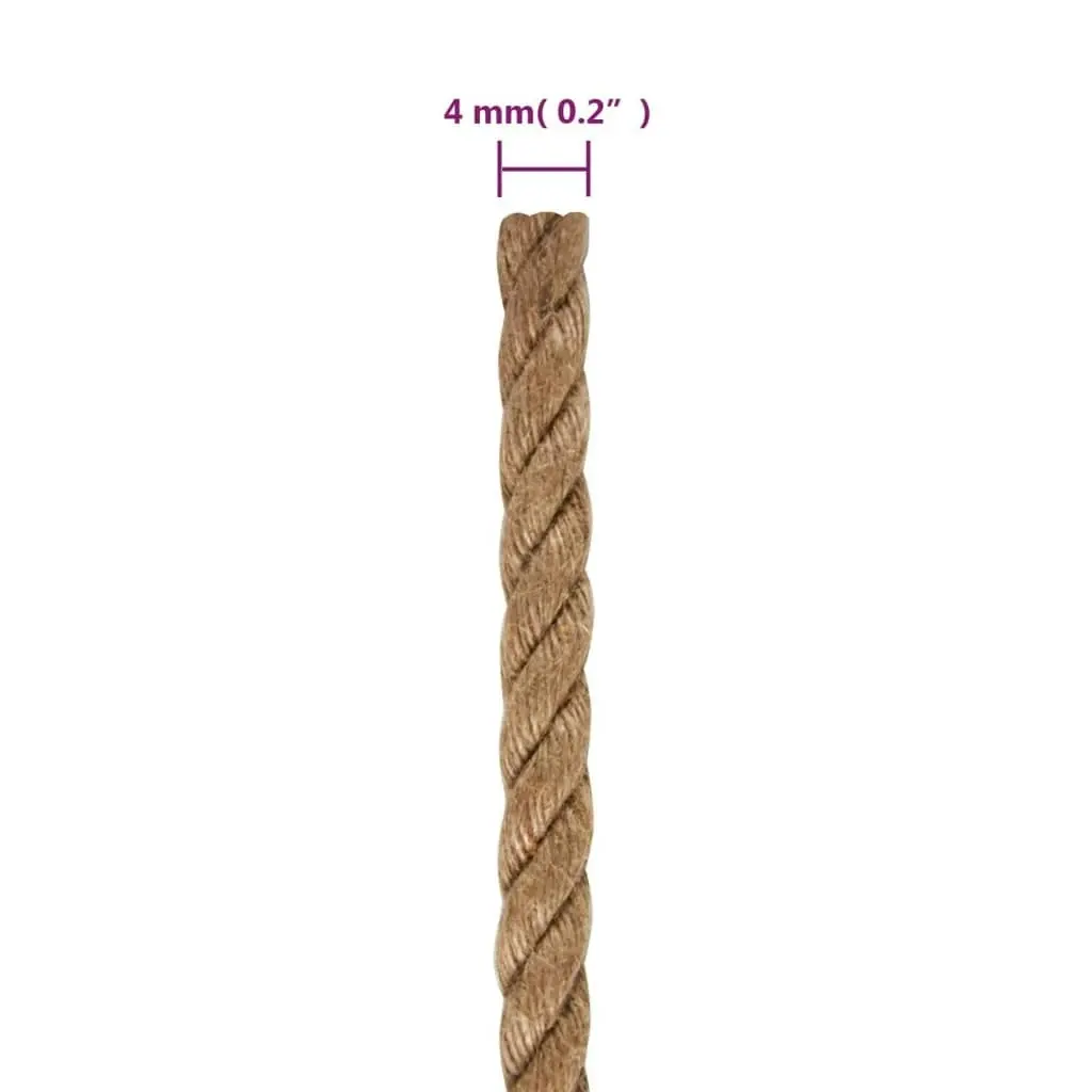 Jute Rope 100 m Long 4 mm Thick 153735