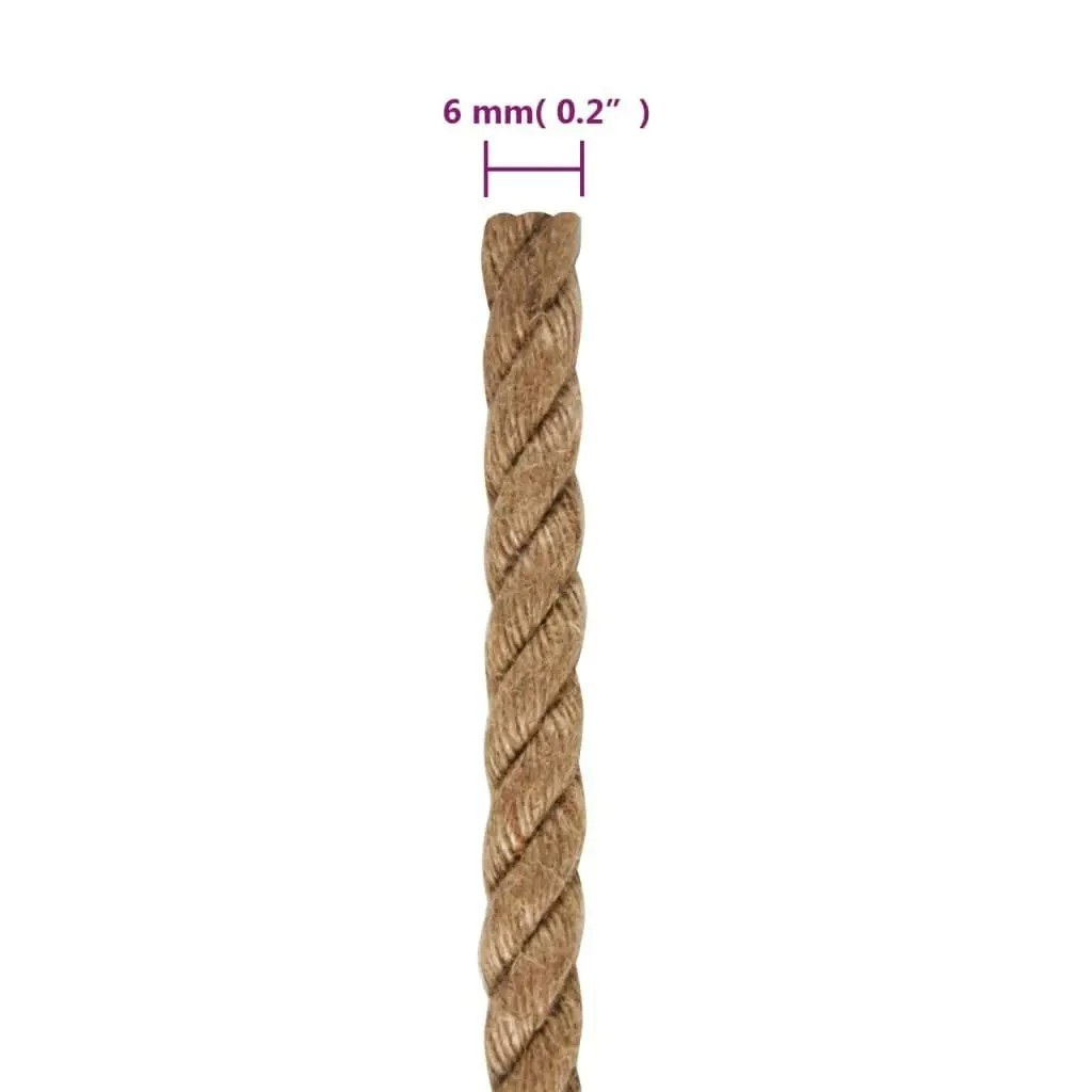 Jute Rope 100 m Long 6 mm Thick 153740