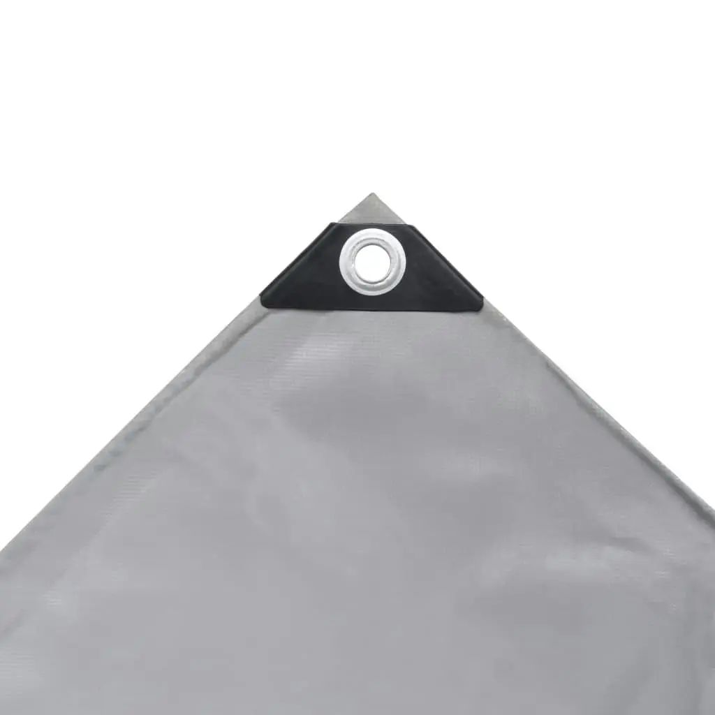 Tarpaulin 650 g/m?? 3x3 m Grey 43809