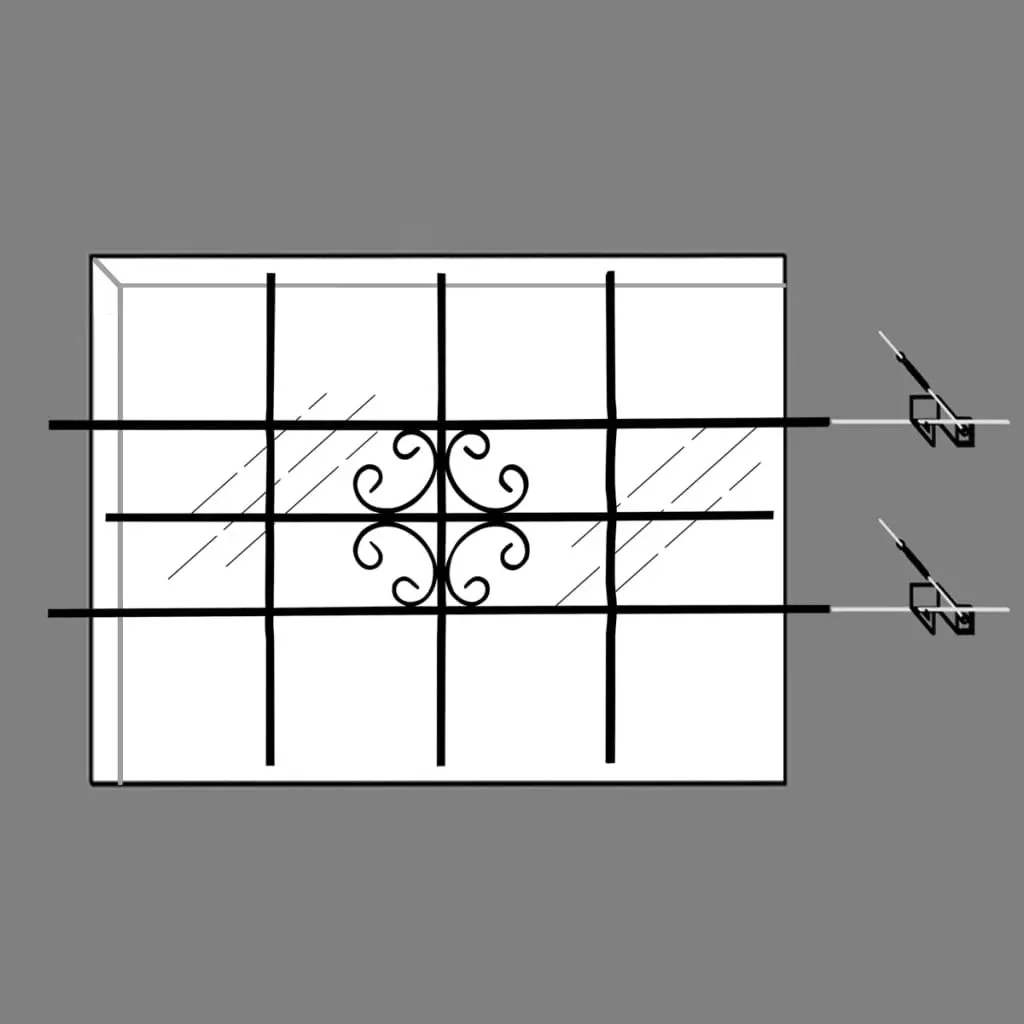 Window Security Grilles 69 x 114 cm 141205