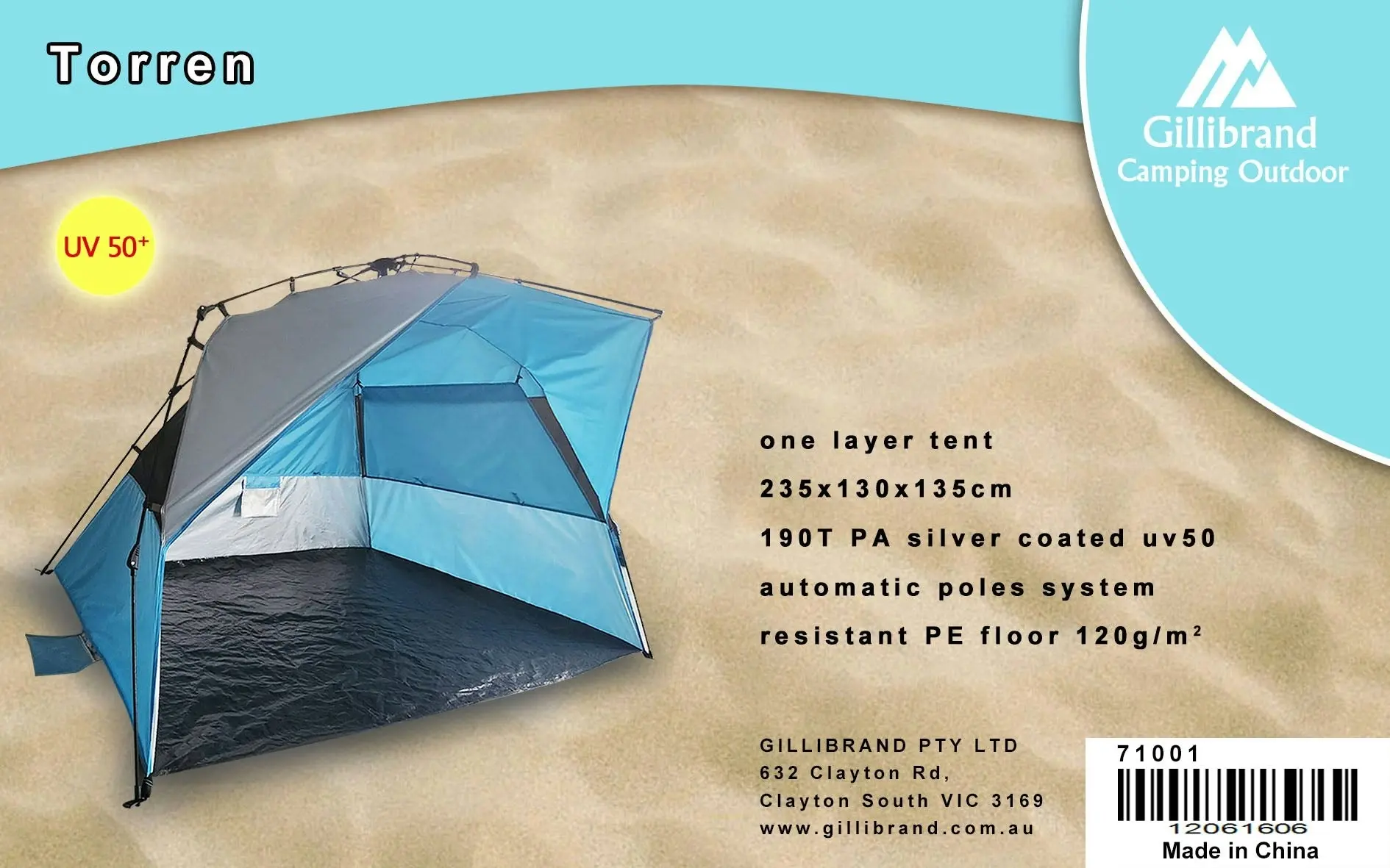 Chotto Outdoor - Torren (2 people) Beach Tent