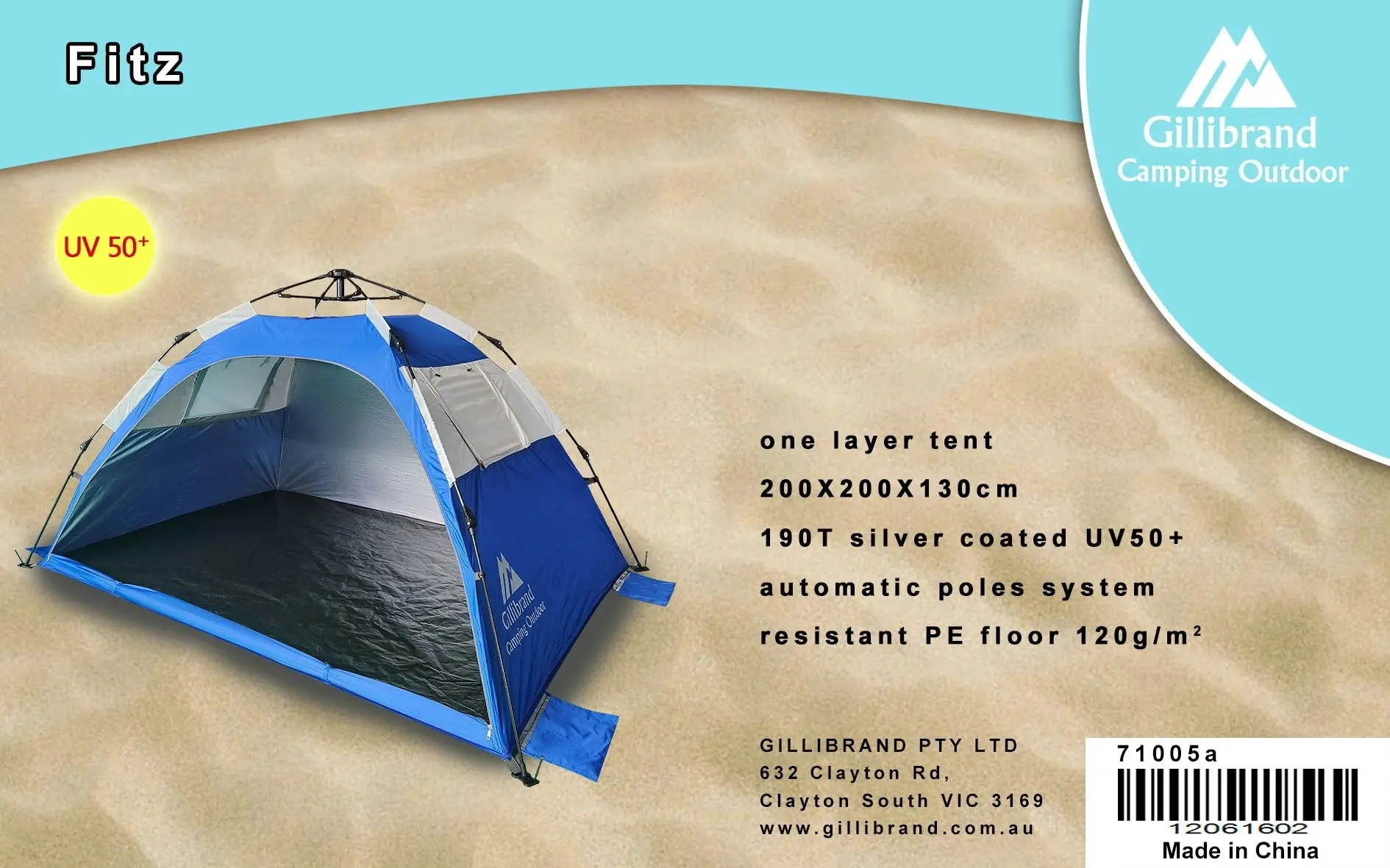 Chotto Outdoor - Fitz (3-4 people) Beach Tent