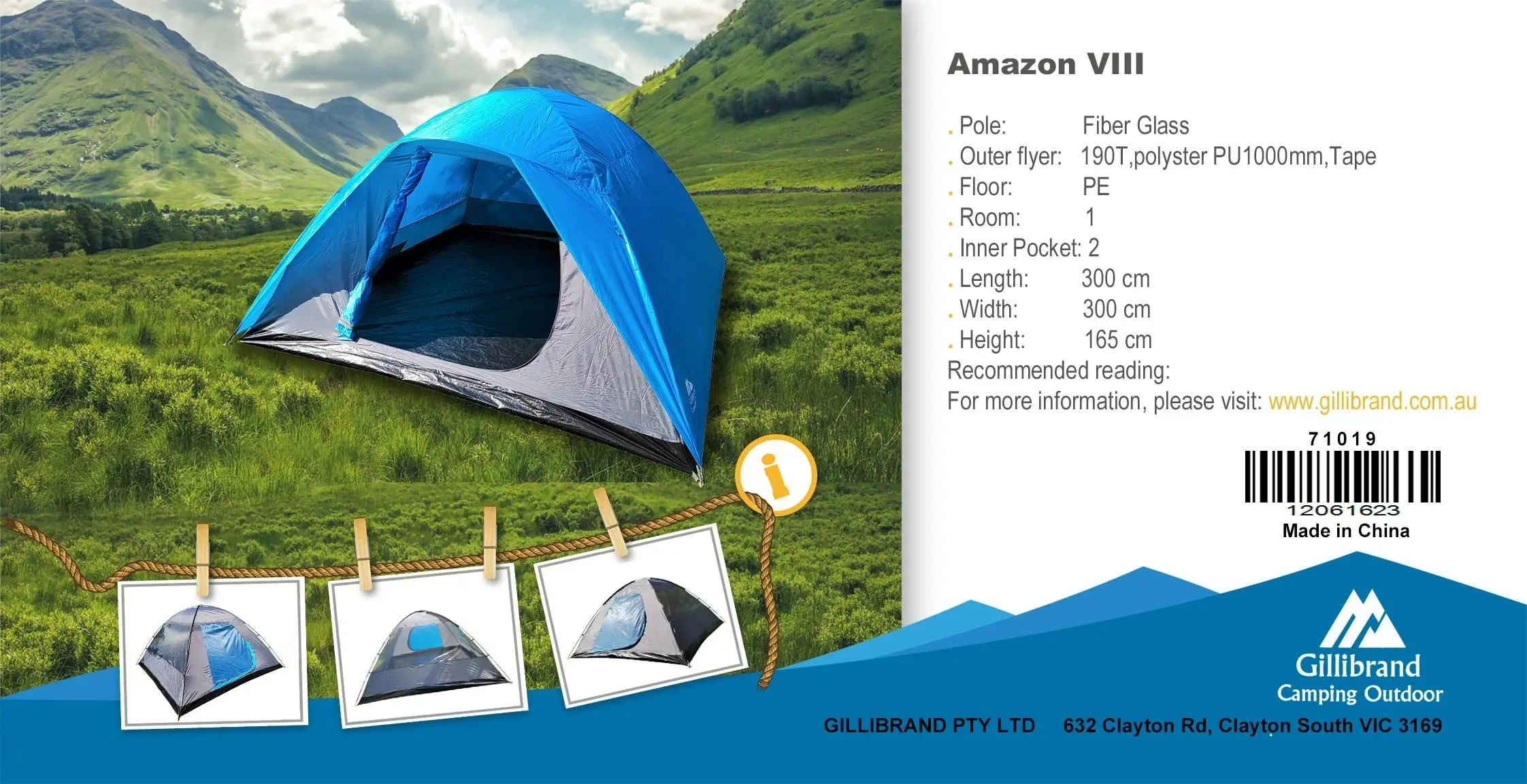 Chotto Outdoor - Amazon VIII (4-6 people) Camping Tent