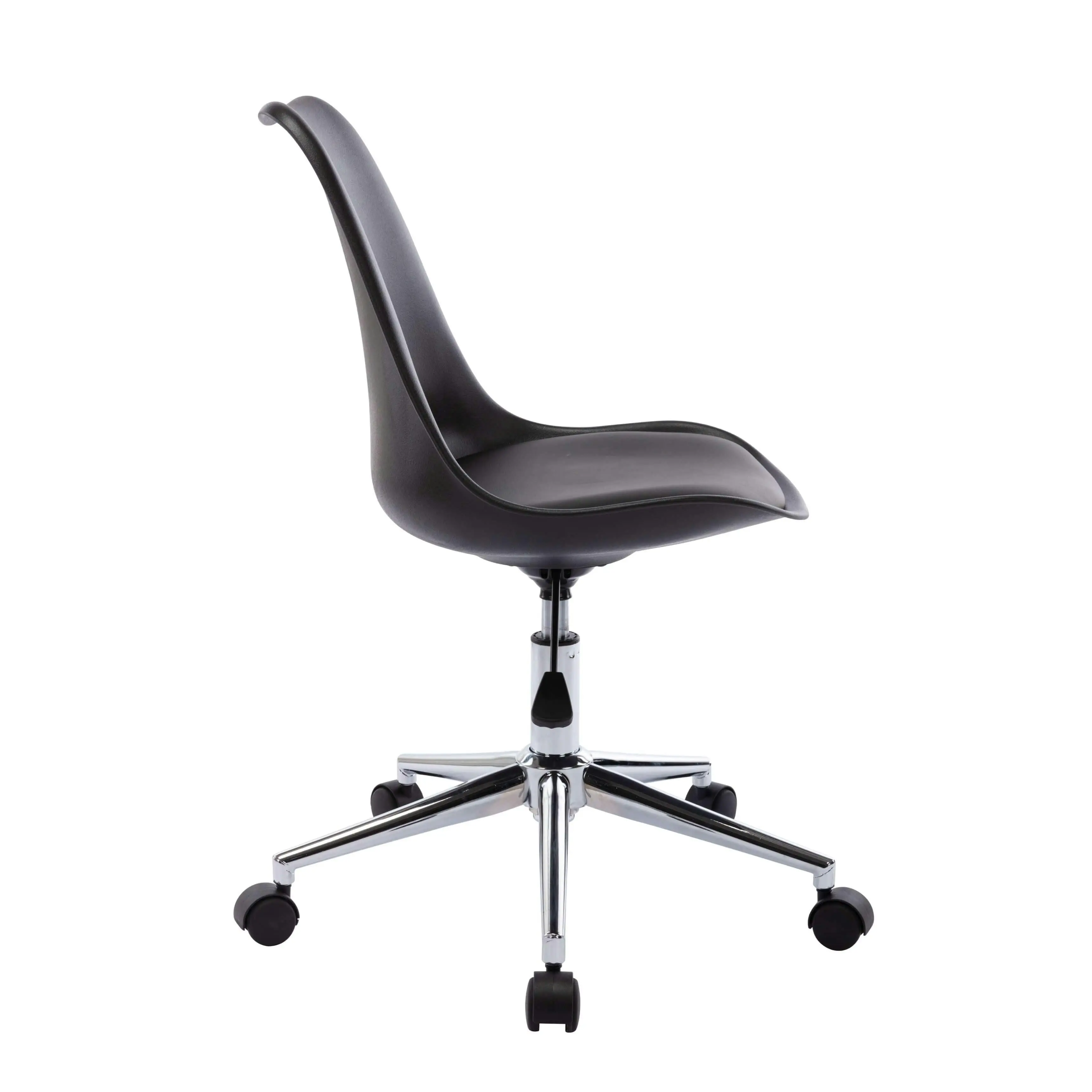 Chotto - Ando Office Desk Chair with Vegan Leather Seat - Black