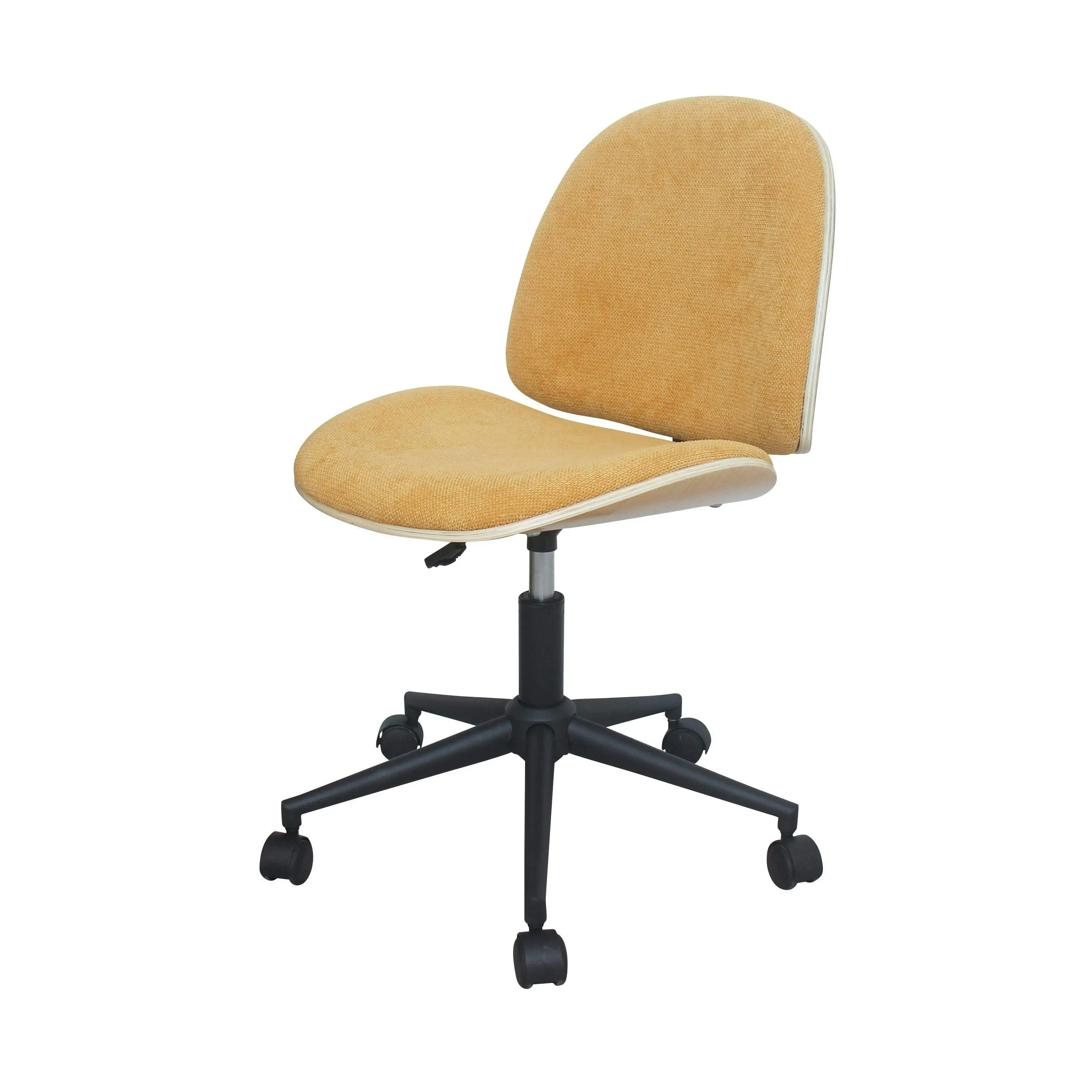 Chotto - Mio Fabric Adjustable Swivel Office Chair - Yellow