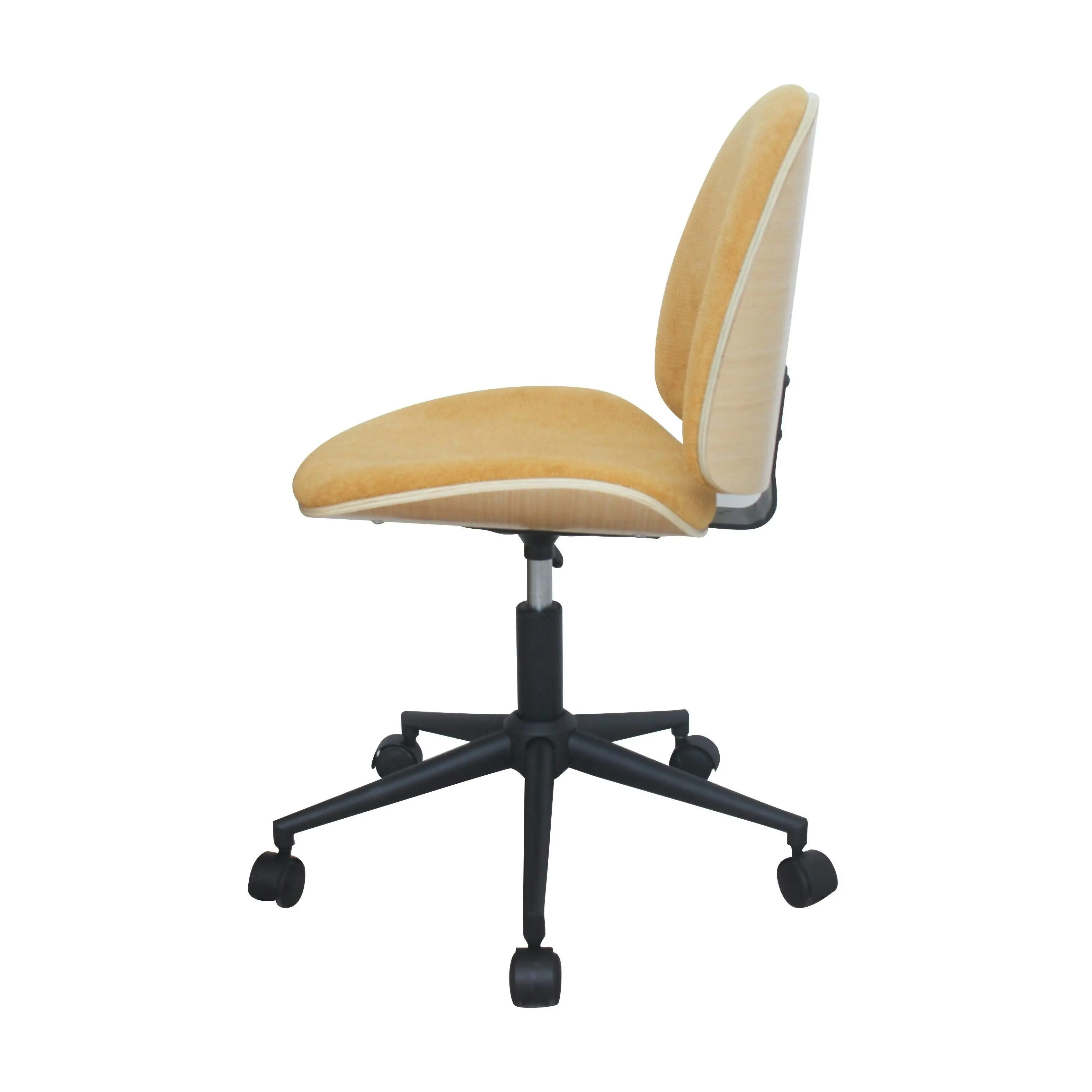 Chotto - Mio Fabric Adjustable Swivel Office Chair - Yellow