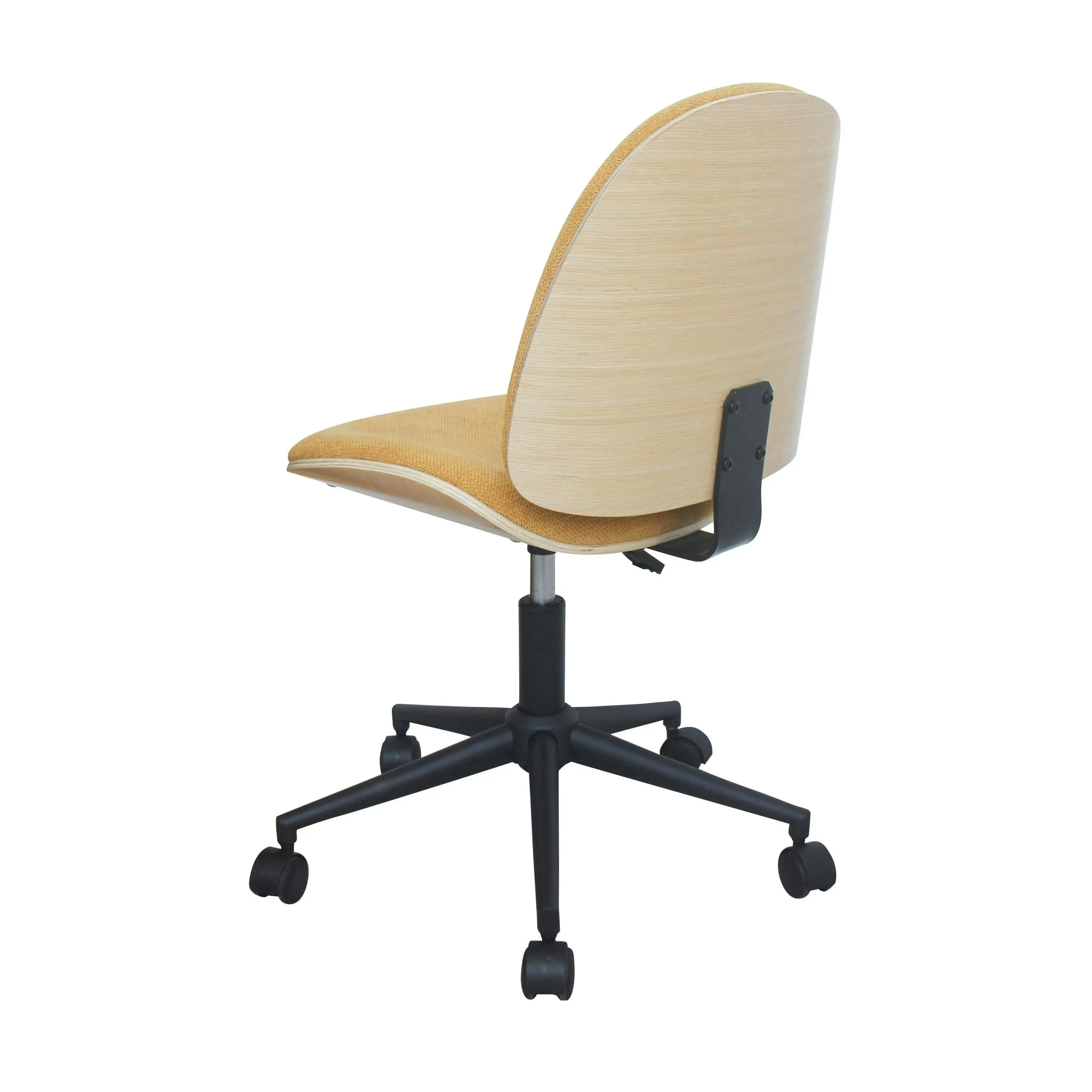 Chotto - Mio Fabric Adjustable Swivel Office Chair - Yellow