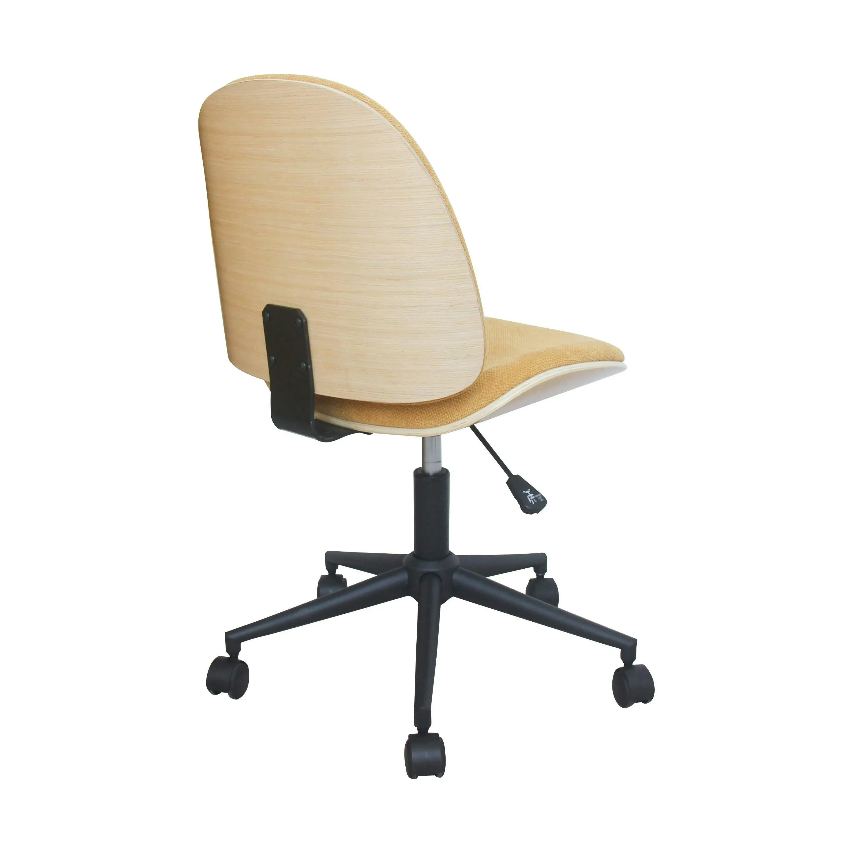 Chotto - Mio Fabric Adjustable Swivel Office Chair - Yellow