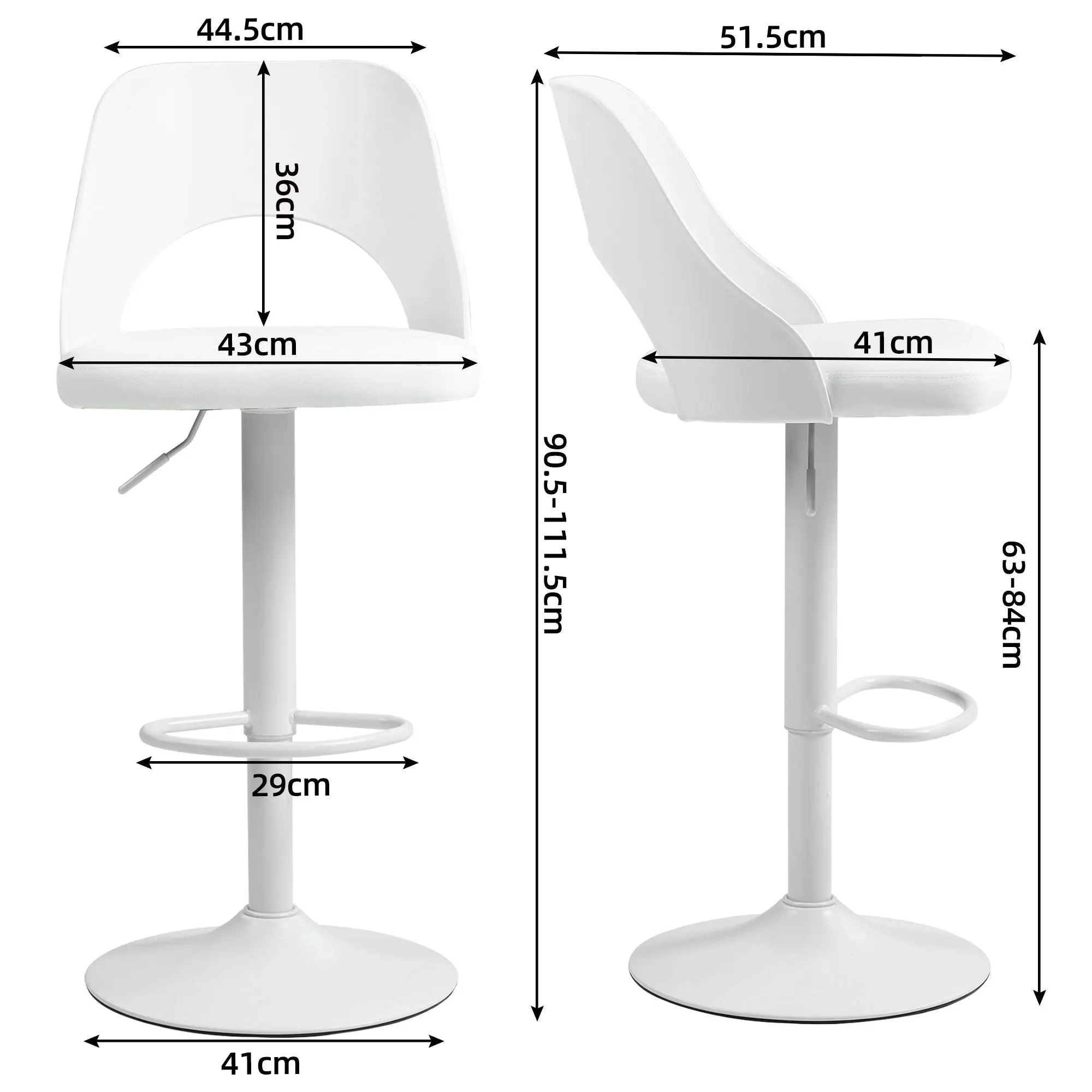 Chotto - Kumo Barstool - White X 2