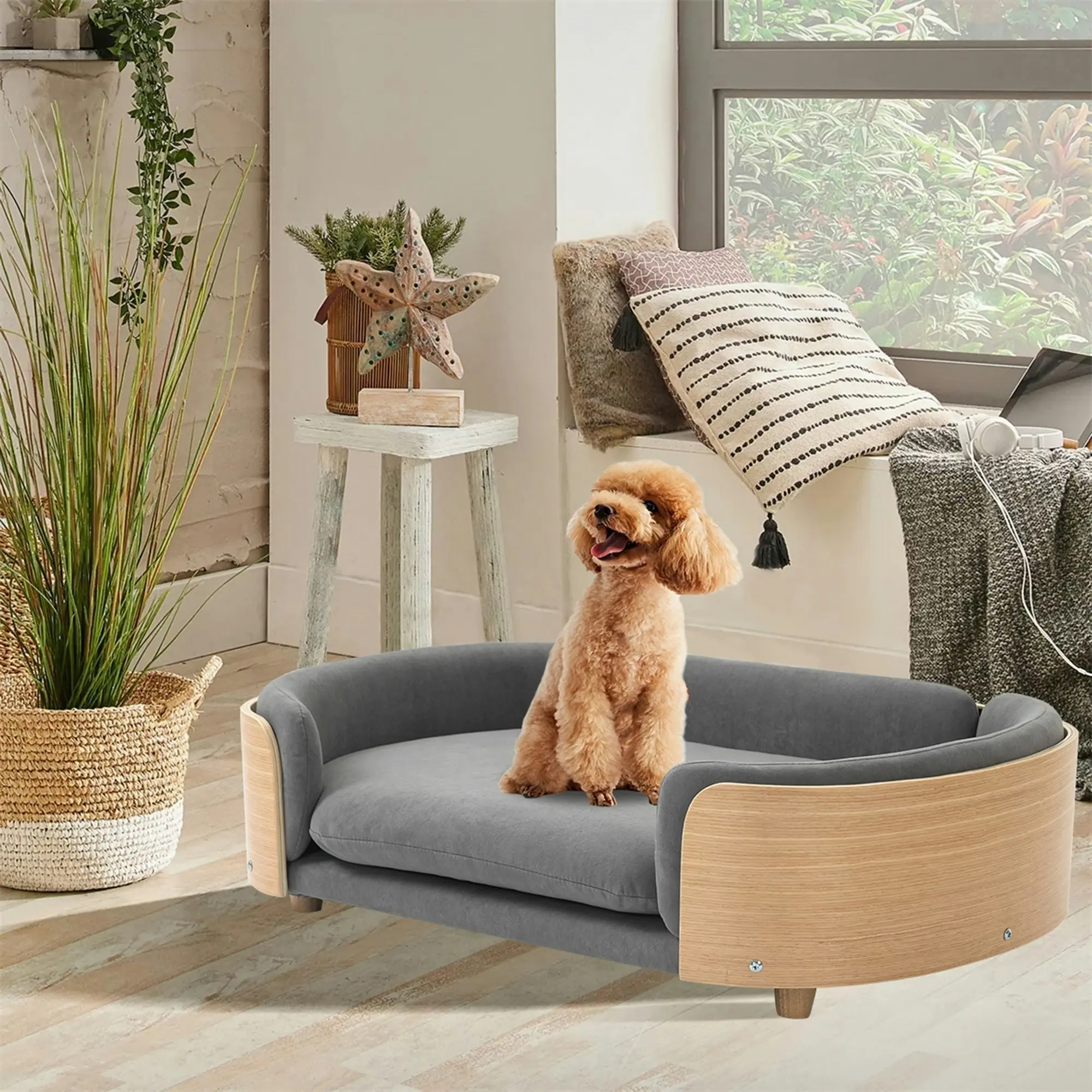 Chotto PET's - Fuwa Pet Sofa - Medium Grey