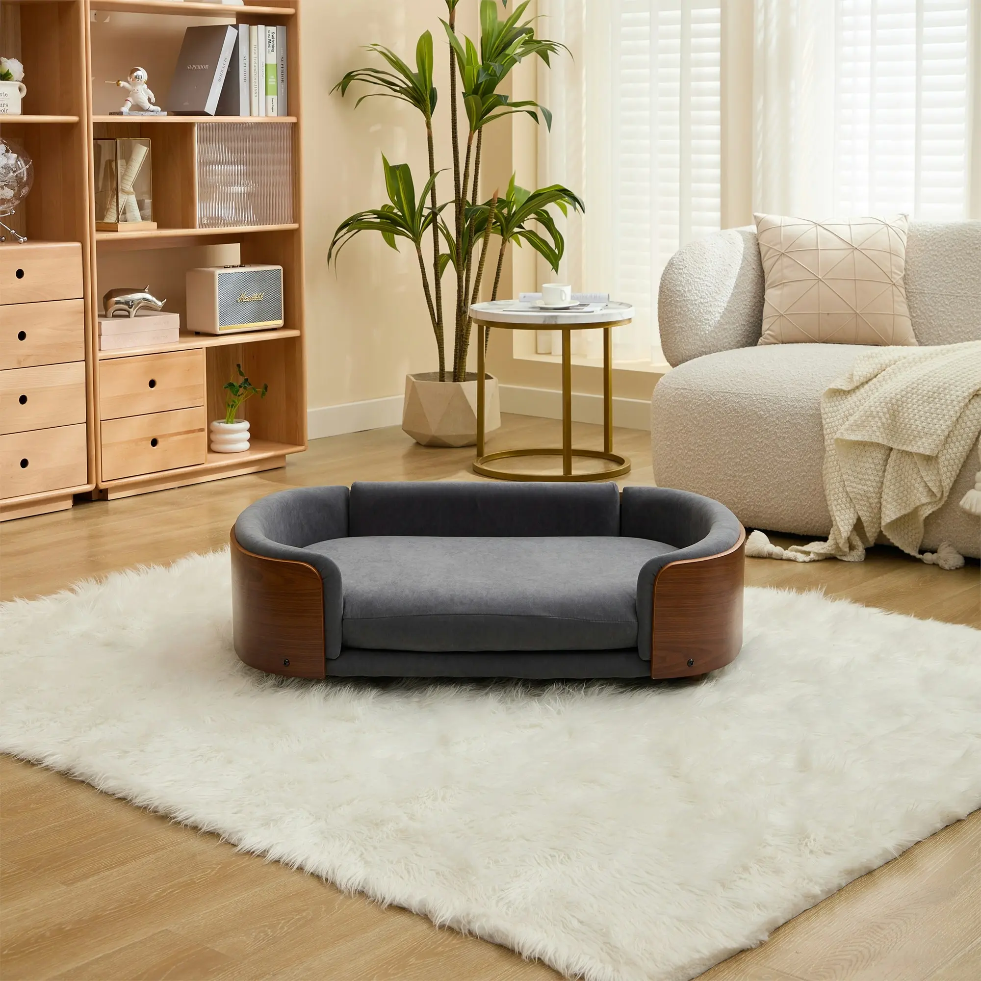 Chotto PET's - Fuwa Pet Sofa - Midium Dark Grey