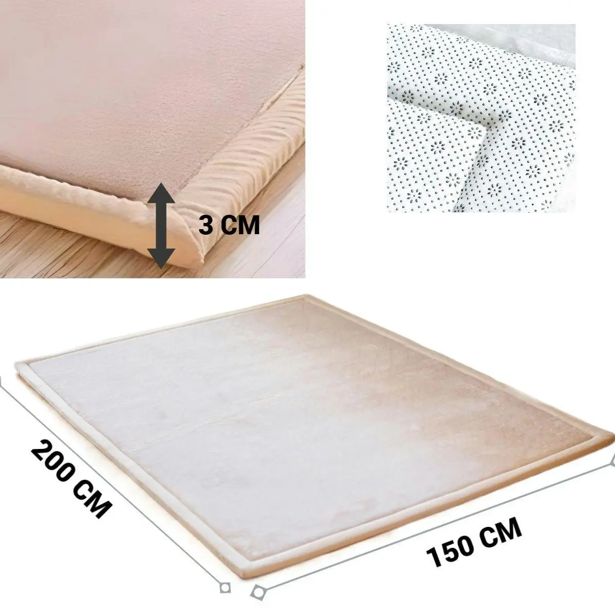 Toddly CushyCrawl Baby Play Mat 3CM Thick Tatami Mat Safe & Foldable Floor Mat