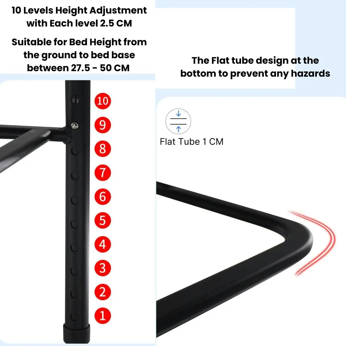 MaterniCare ElderGuard Elderly Bed Rails With Adjustable Handrail for Seniors