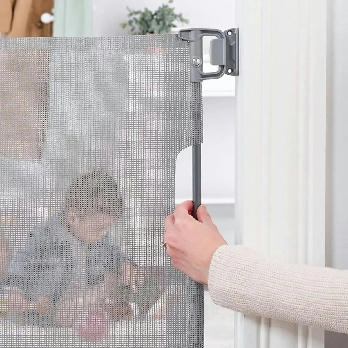 Toddly GuardMate Retractable Baby Safety Gate Extra Wide & Safe for Babies and Pets