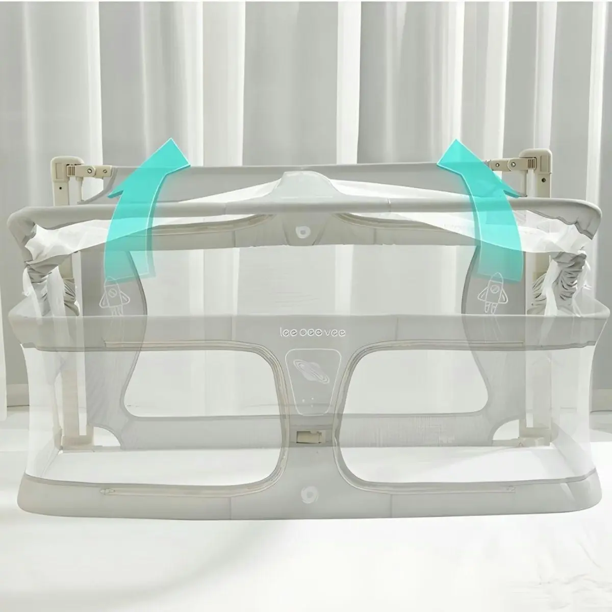 Toddly NightNest Bedside Sleep Alternative & Extendable Baby Bed Rails