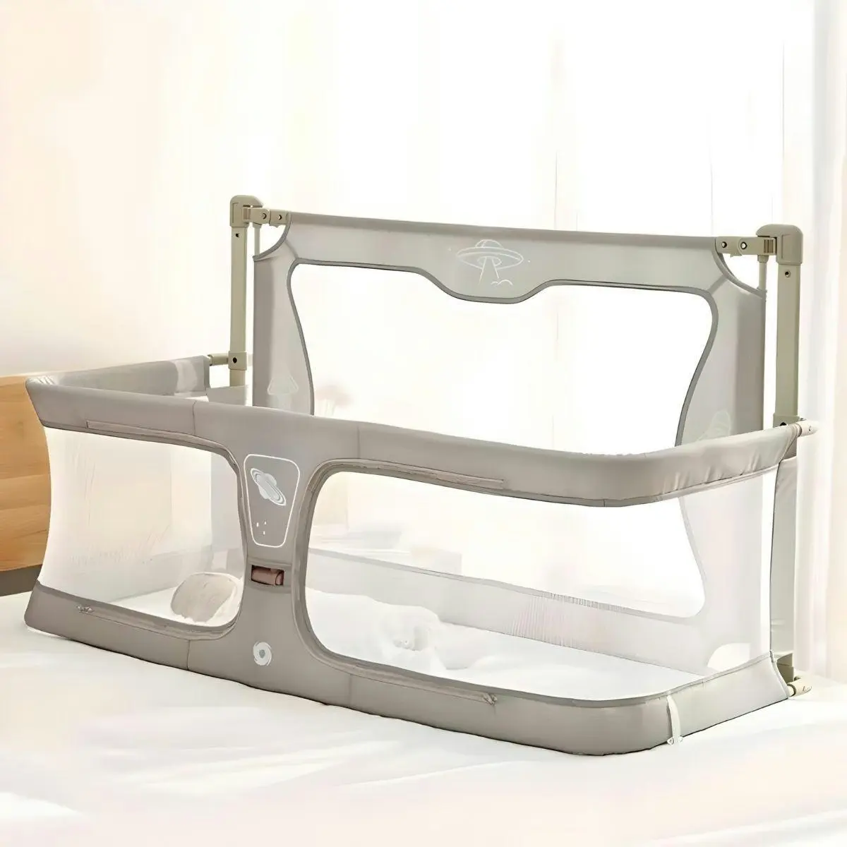 Toddly NightNest Bedside Sleep Alternative & Extendable Baby Bed Rails