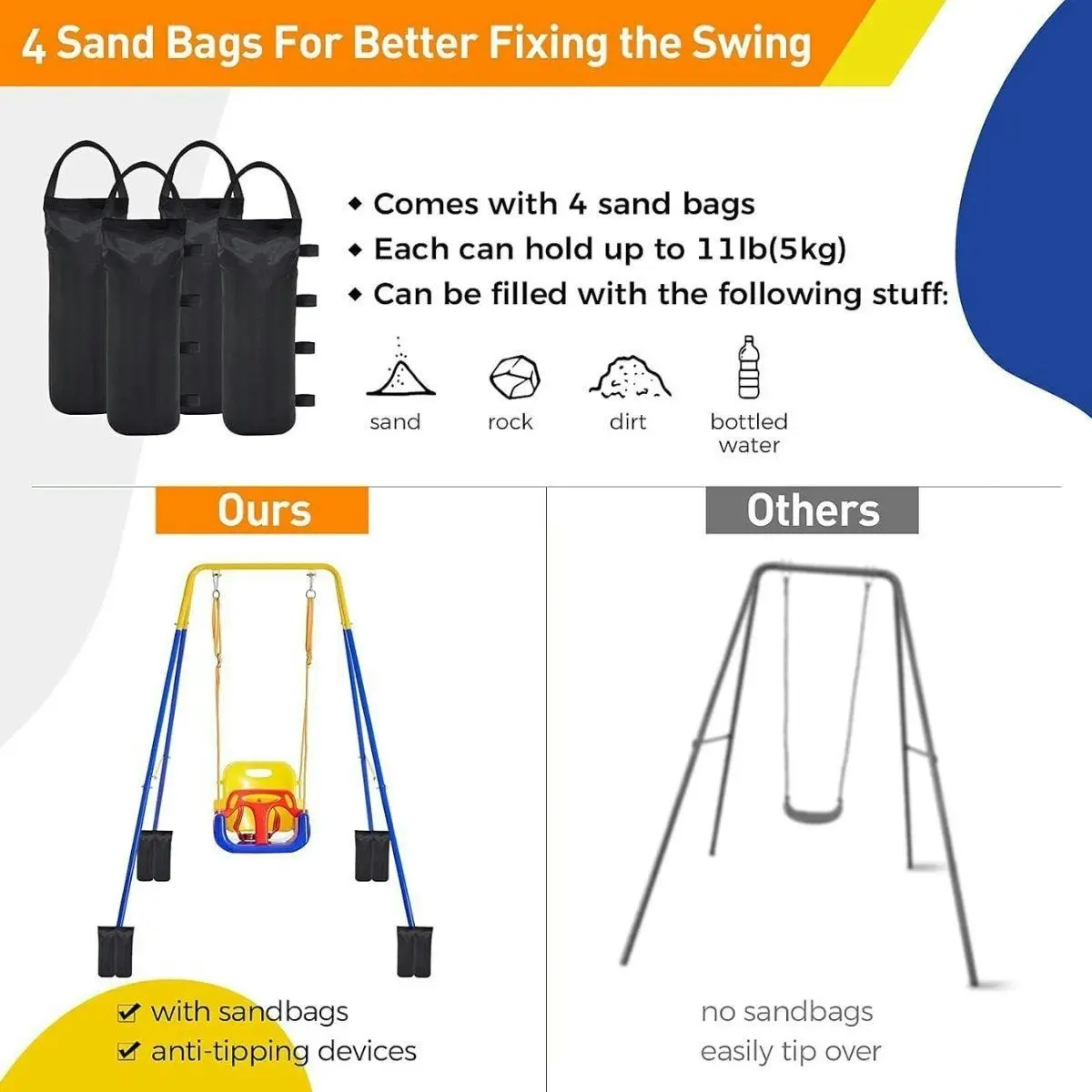 Toddly JoySwing Durable 2-in-1 Swing & Jolly Jumper Set for Toddlers