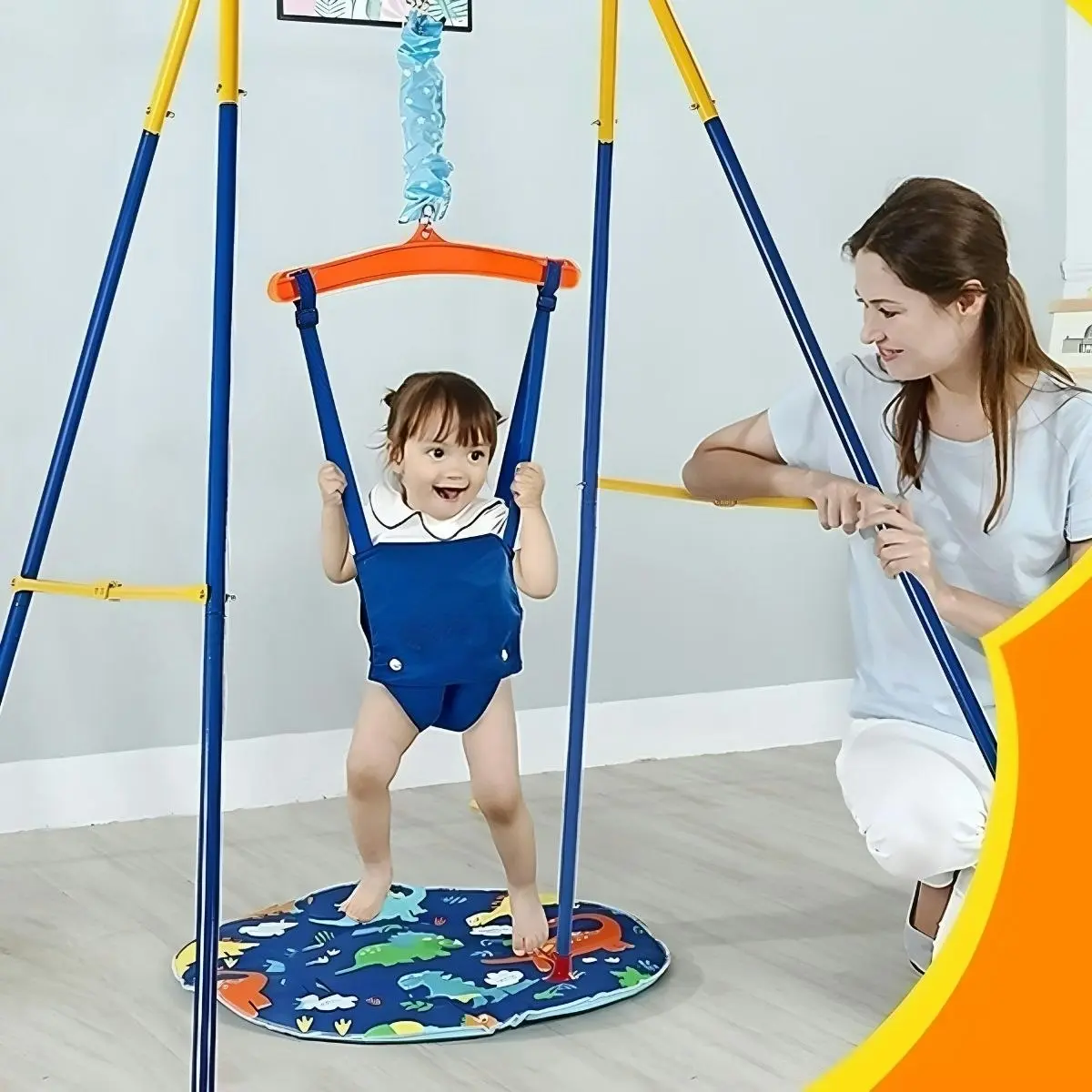 Toddly JoySwing Durable 2-in-1 Swing & Jolly Jumper Set for Toddlers