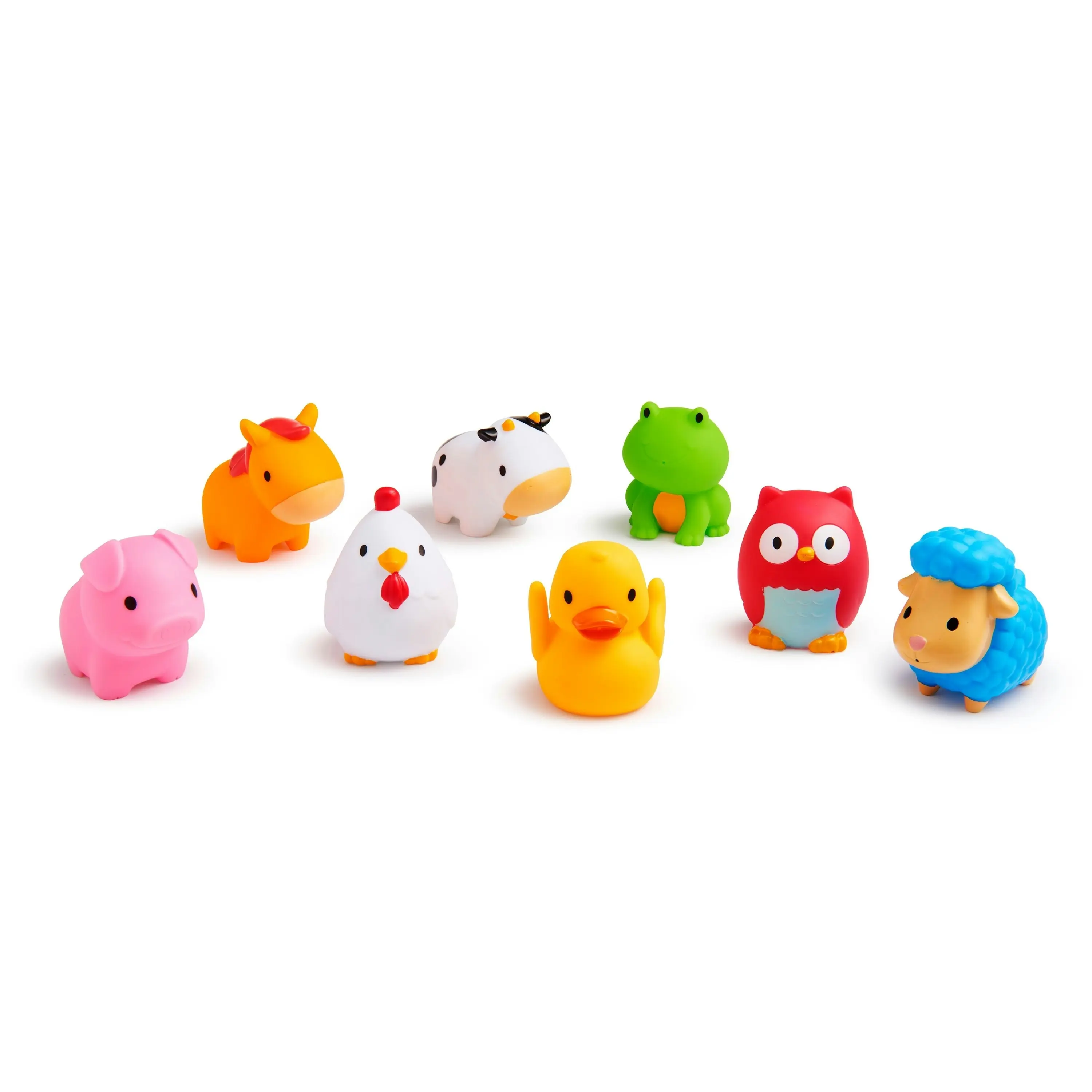 Munchkin Farm Bath Squirting And Floating Barnyard Animal Baby Toy 8Pk gifting