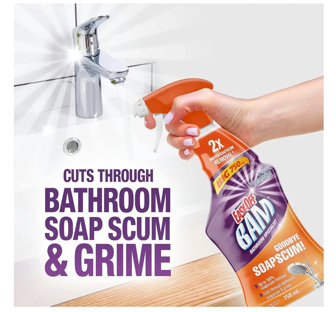 2 Pack Easy Off Bam Soapscum Trigger 750mL