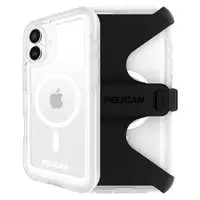 Pelican Voyager Magsafe Case W/ Holster For Iphone 16 Plus - Clear