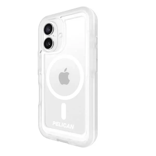 Pelican Voyager Magsafe Case W/ Holster For Iphone 16 Plus - Clear