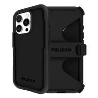 Pelican Voyager Magsafe Case W/ Holster For Iphone 16 Pro - Black