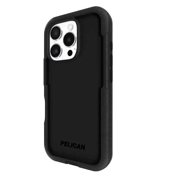 Pelican Voyager Magsafe Case W/ Holster For Iphone 16 Pro - Black