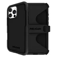 Pelican Voyager Magsafe Case W/ Holster For Iphone 16 Pro Max - Black