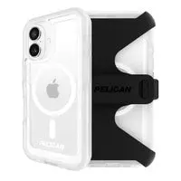 Pelican Voyager Magsafe Case W/ Holster For Iphone 16 - Clear