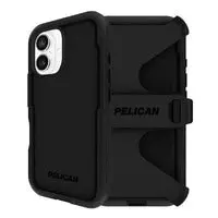 Pelican Voyager Magsafe Case W/ Holster For Iphone 16 - Black