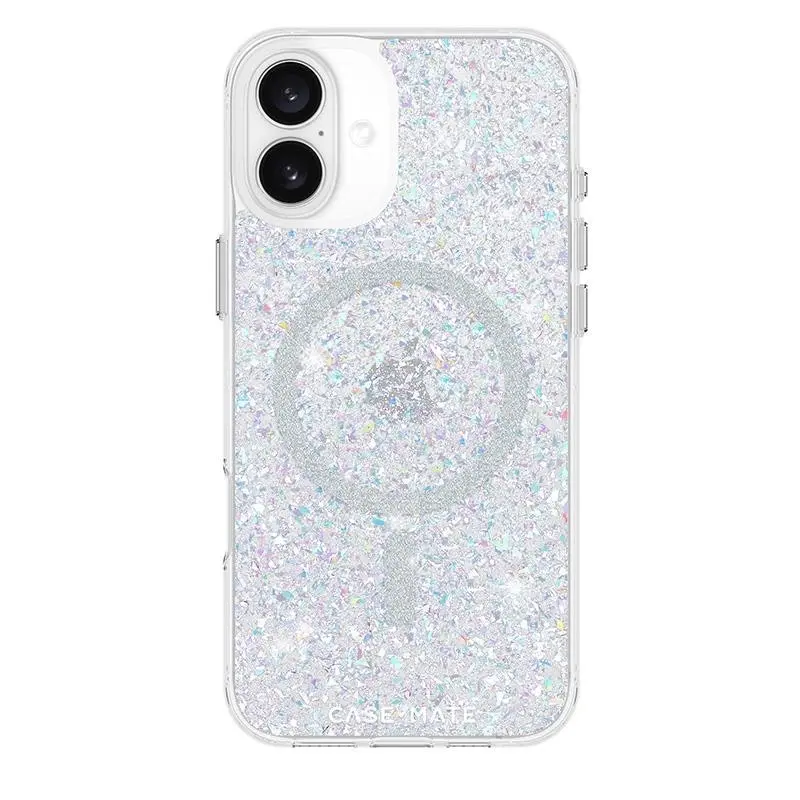 Case-Mate Twinkle Magsafe Case For Iphone 16 Plus - Silver