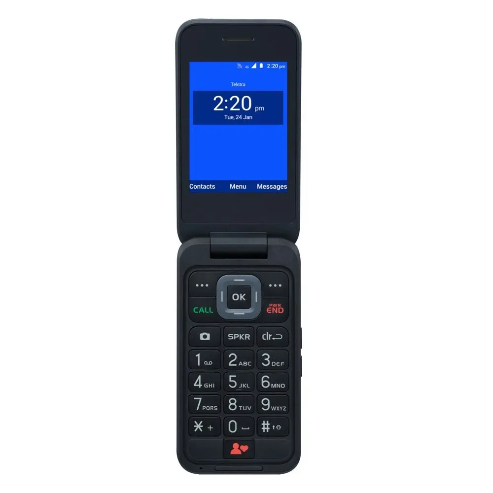 Telstra Locked Flip 4 ZTE 4GX (Blue Tick) - Black