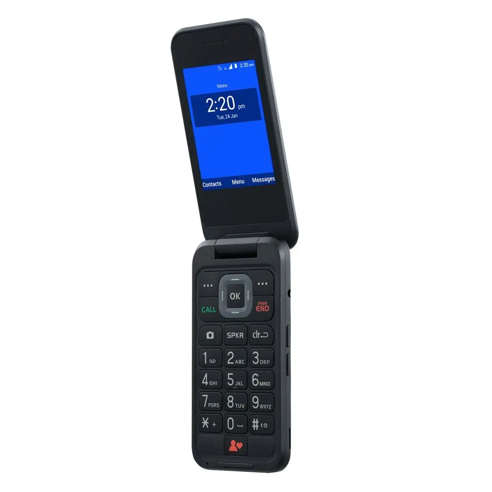 Telstra Locked Flip 4 ZTE 4GX (Blue Tick) - Black