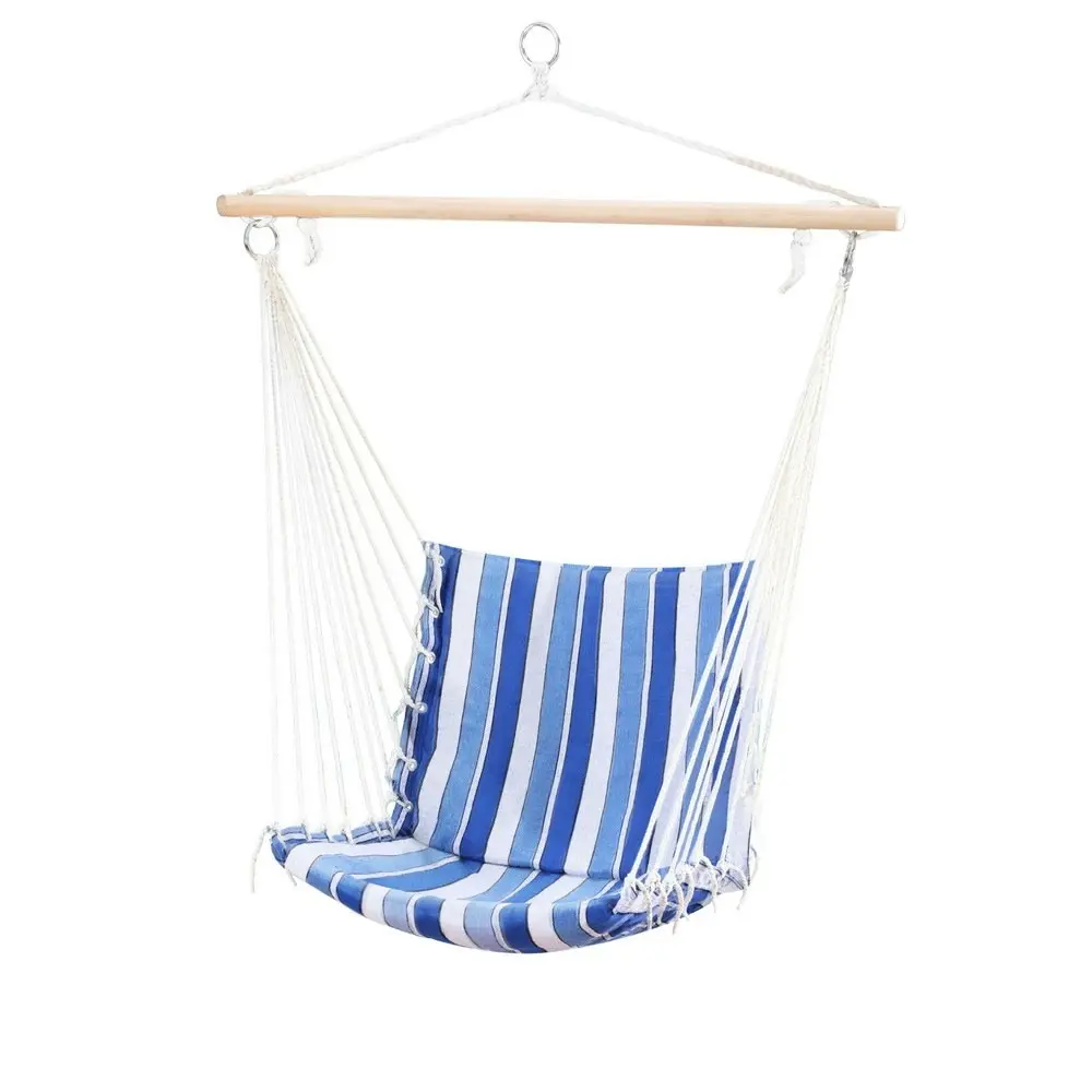 Gardeon Hammock Chair Swing Camping Blue