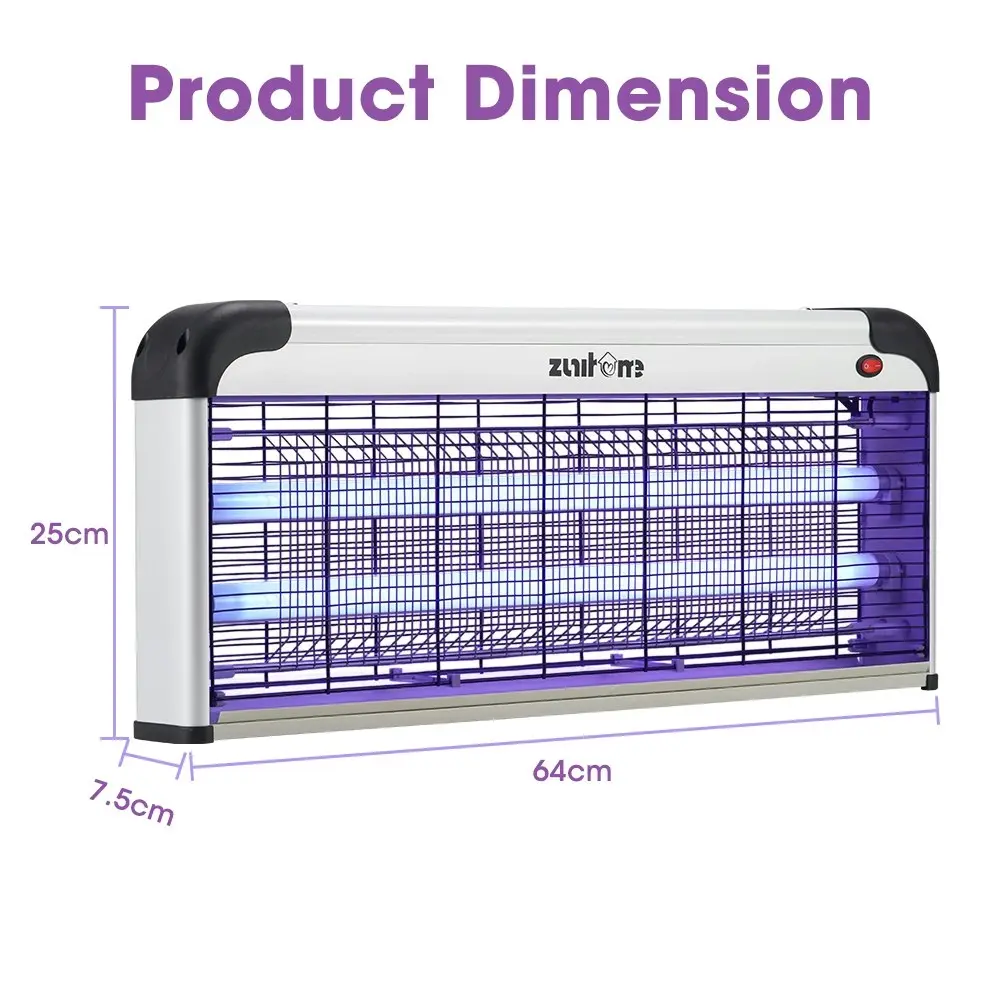 ZUNI Electric UV Mosquito Fly Insect Killer Bug Zapper Trap Light Lamp 40W