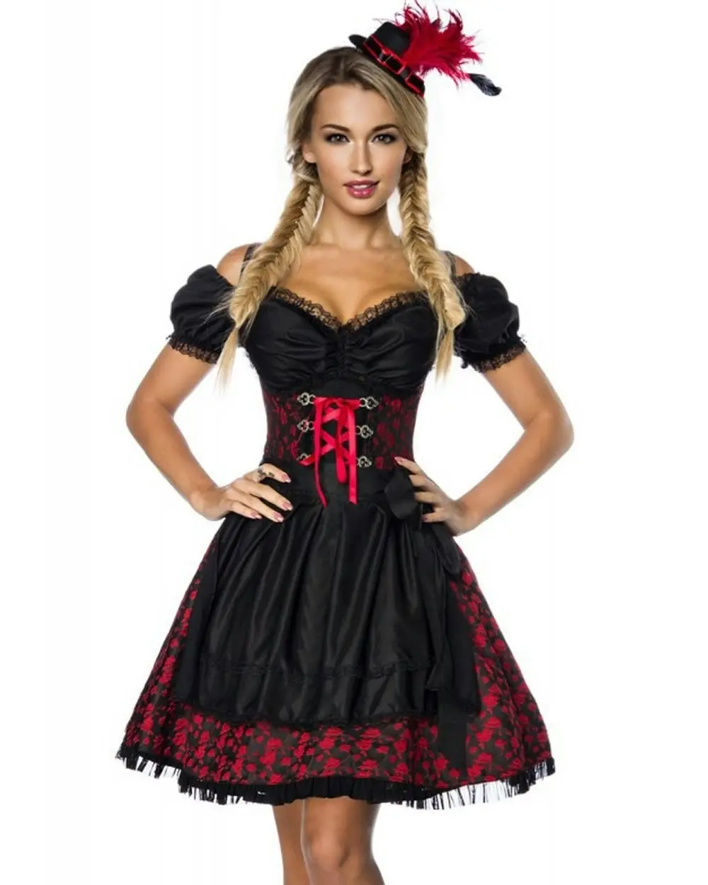 Elegant Red Beer Oktoberfest Womens Costume