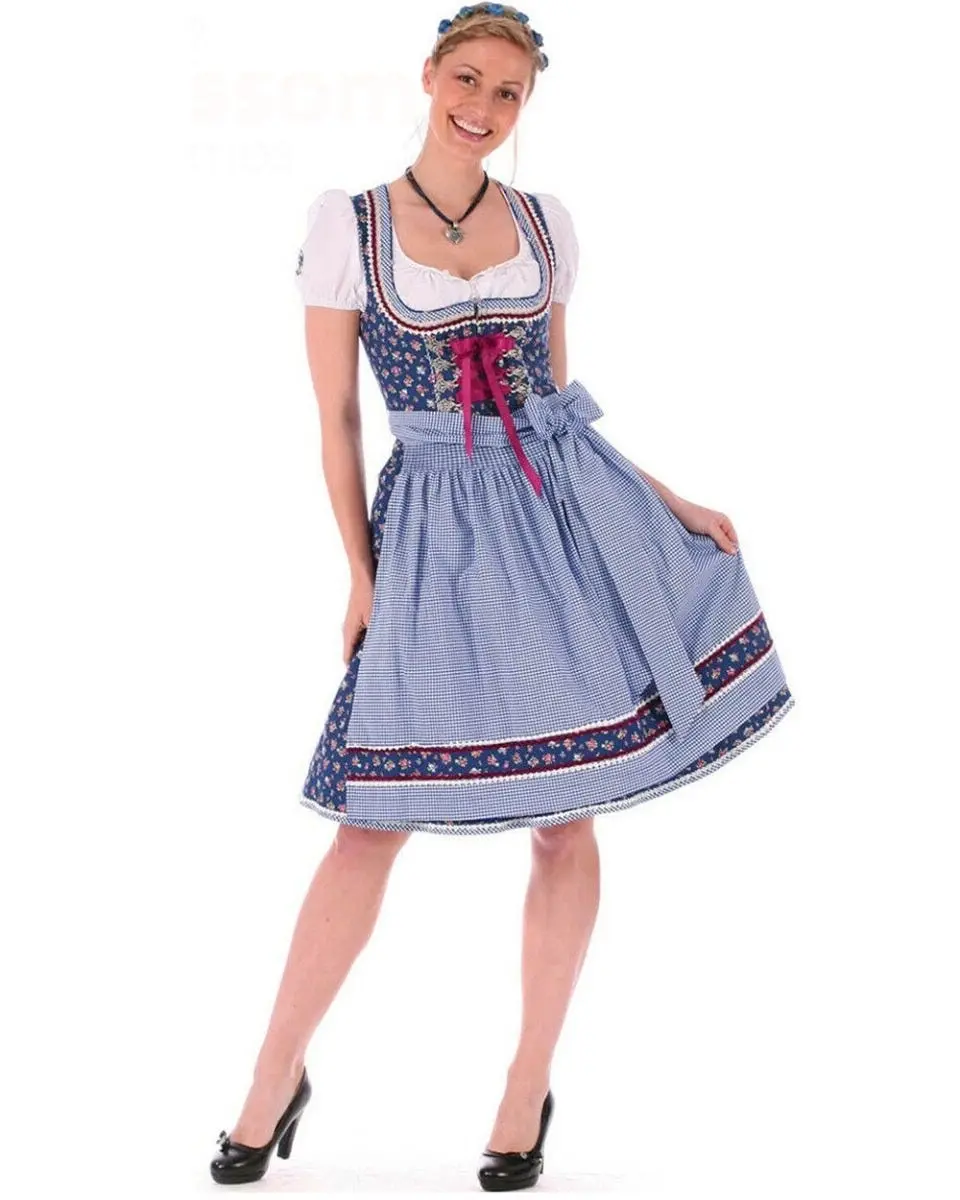 Blue Miss Oktoberfest Girl Womens Costume