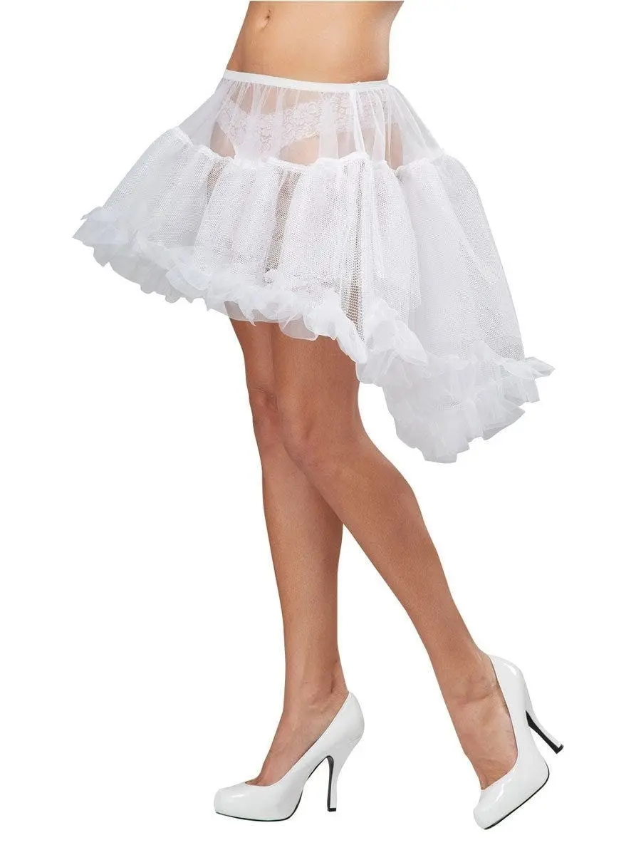 Hi Low White Costume Pettiskirt