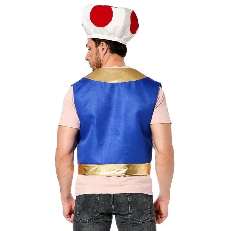 Mushroom Toad Mens Costume Kit