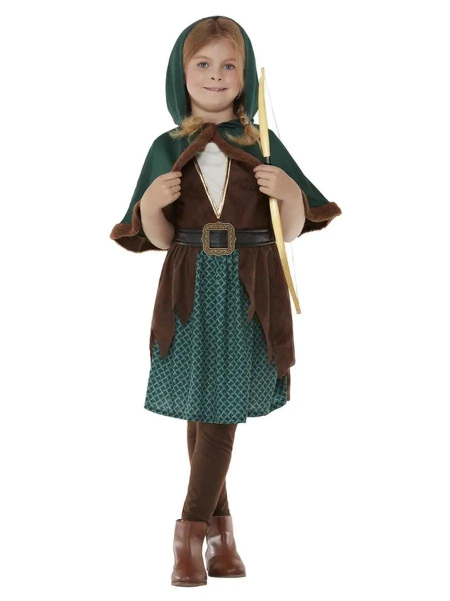 Forest Archer Robin Hood Girls Costume