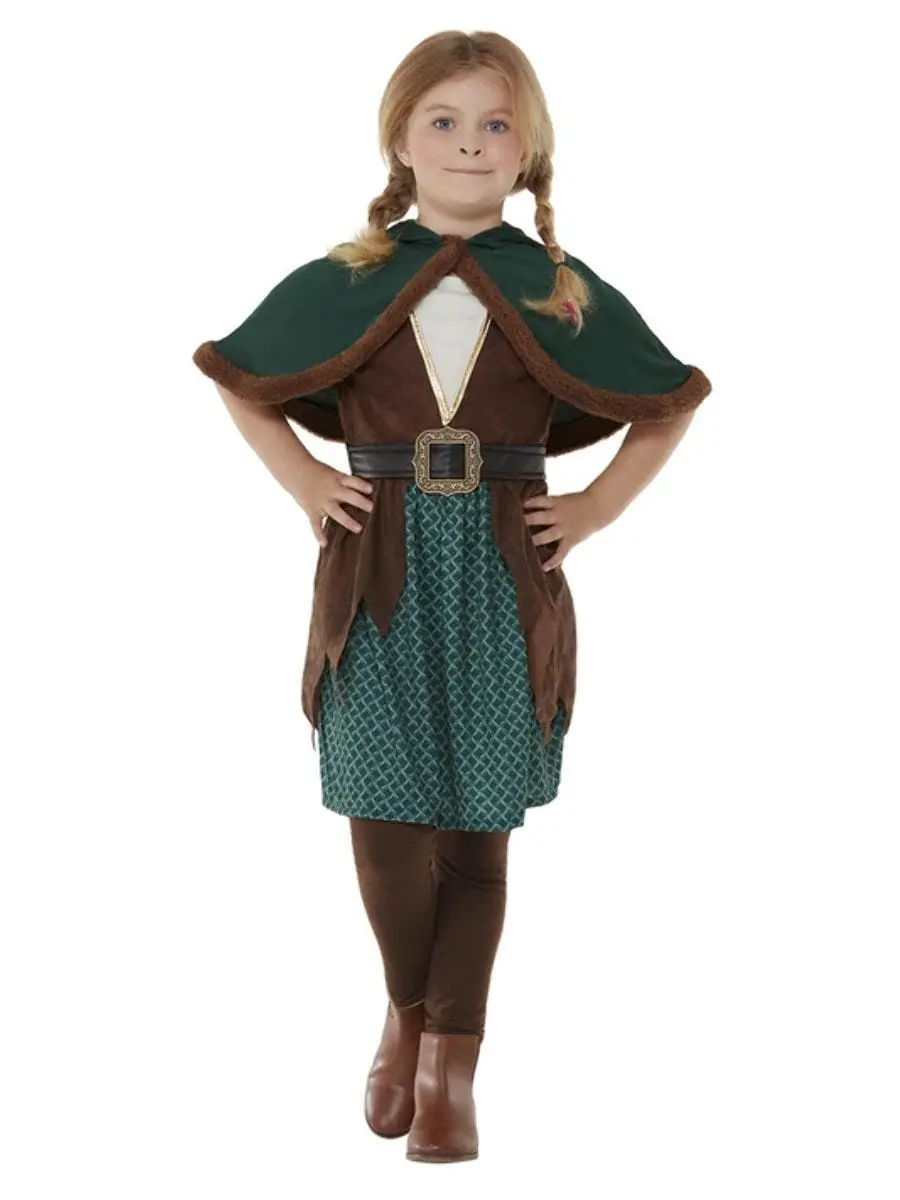 Forest Archer Robin Hood Girls Costume