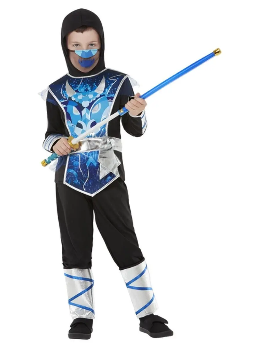 Blue Ninja Warrior Boys Costume