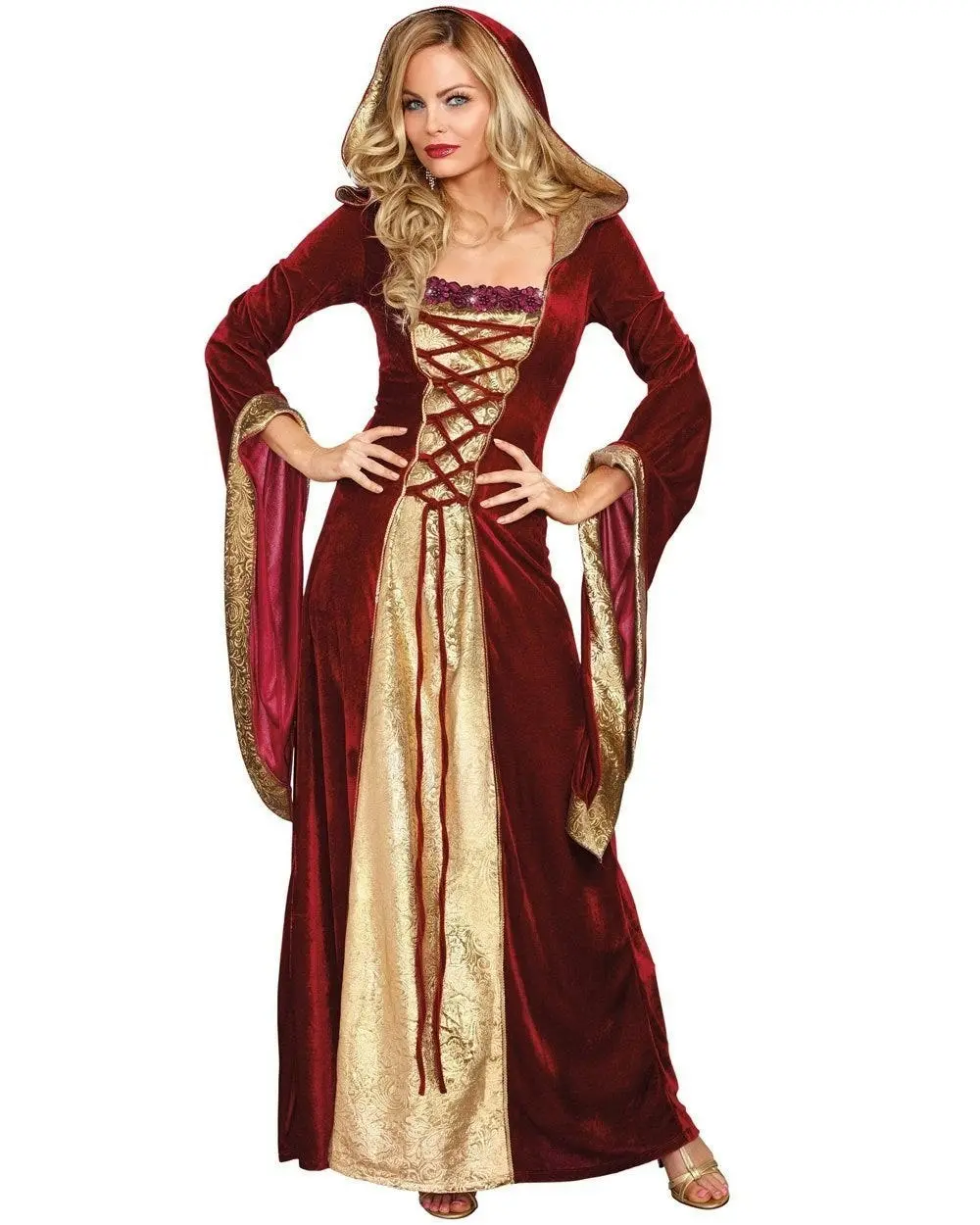 Burgundy Medieval Game Of Thrones Womens Costume