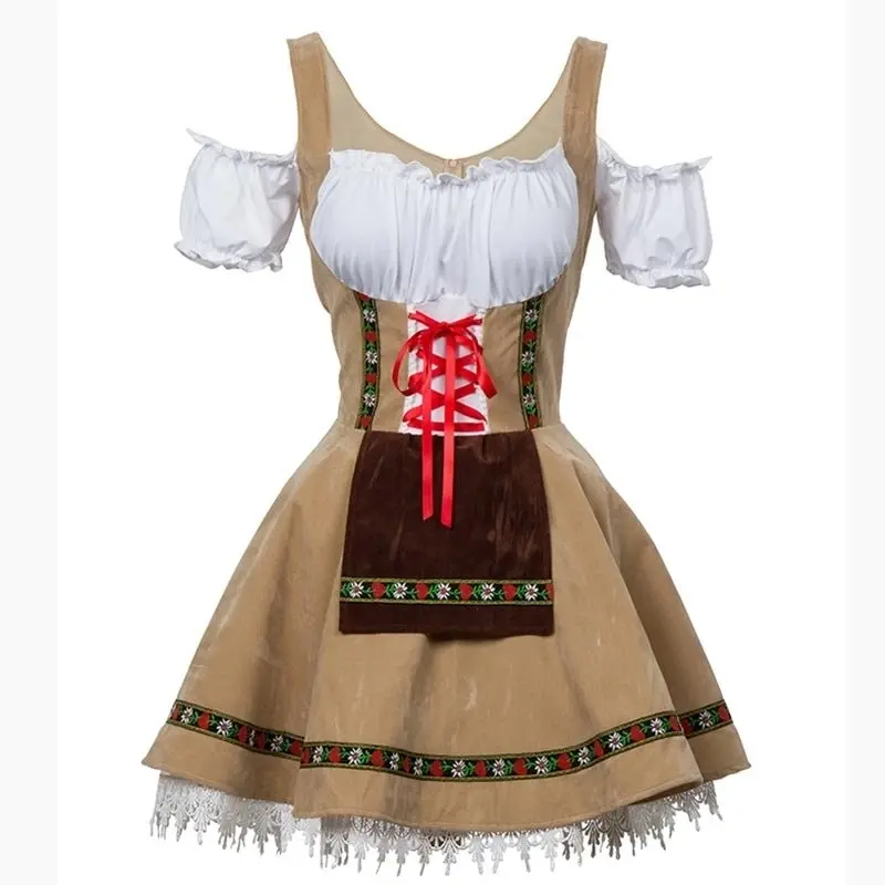 Brown Alpine Girl Oktoberfest Costume