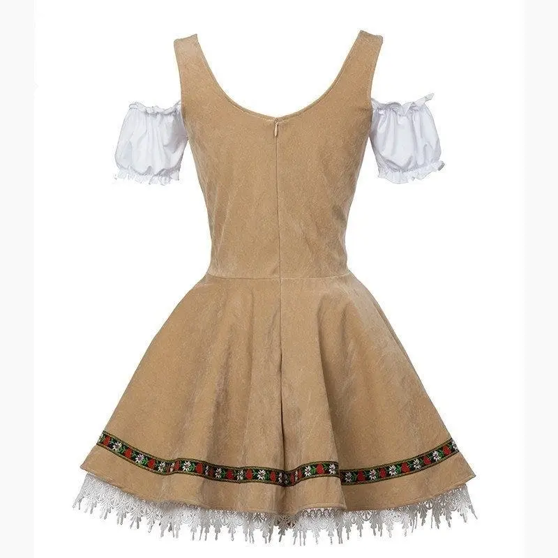 Brown Alpine Girl Oktoberfest Costume