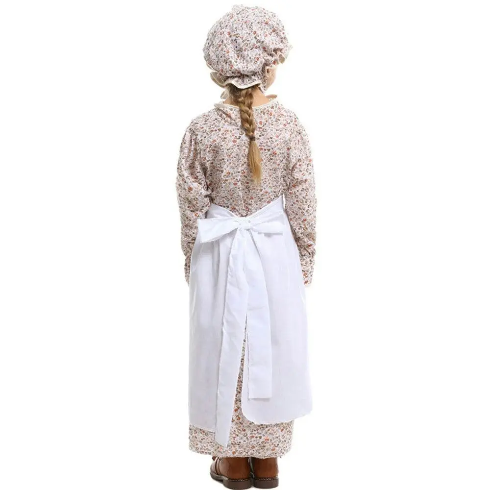 Historical Colonial Pilgrim Girls Costume