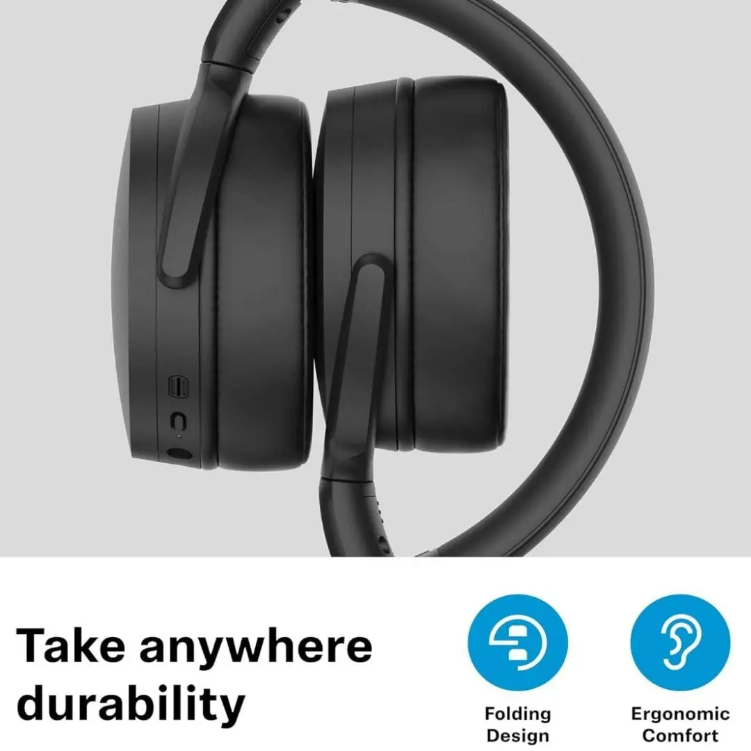 Sennheiser HD 450BT Wireless Noise Cancelling Over-Ear Headphones, Black